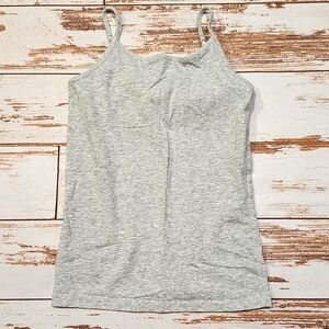 🌺3/$20 SO shelf bra tank adjustable gray undershirt girls M 8